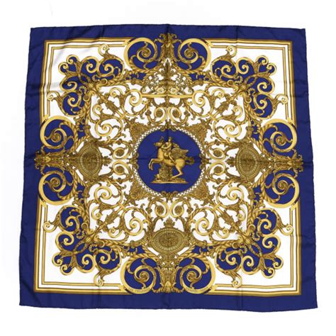 HERMES Silk Les Tuileries Scarf 90 586382 